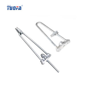 Tige de maintien galvanisée avec arceau de maintien Accessoires électriques/Tige de maintien/Goujon fileté Borne de montage d'extrémité de tension pour garde-corps de câble - Product Image 2