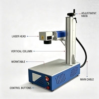 Nouvelle machine de marquage laser à fibre portable Huike, outil professionnel pour la gravure laser sur métal, prise en charge DXF, connexion ordinateur/téléphone portable