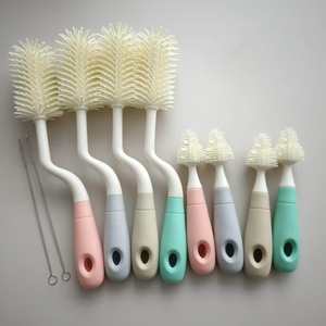 Kit de nettoyage de biberons compact, brosse à tétine en silicone à embout souple et ensemble de nettoyage de biberons multifonctionnel facile à utiliser - Product Image 2