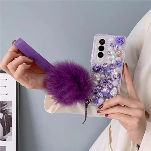 Sang Trọng Điện Thoại Trường Hợp Đối Với Samsung Z Gấp 2 3 4 5 Trường Hợp Bling Kim Cương Bìa Đối Với Samsung Z Lật 7 6 3 4 5 Trường Hợp - Product Image 2