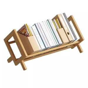 Estante de almacenamiento de escritorio, pequeño estante decorativo para la sala de estar del hogar, soporte para libros de varias capas y estante de almacenamiento para escritorio de oficina. - Product Image 5