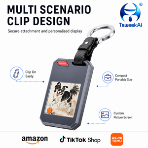 Traceur anti-perte <span class=keywords><strong>F1</strong></span> E Ink compatible Apple Find My, localisateur Bluetooth, carte NFC, porte-clés IP65, dispositif pour animaux de compagnie et bagages - Product Image 1