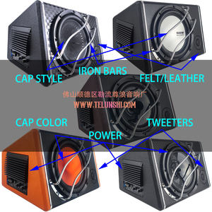 Boîte intégrée Subwoofer de <span class=keywords><strong>voiture</strong></span> <span class=keywords><strong>amplifié</strong></span> de 10 pouces porté avec Tweeter Max 1200W 10 "haut-parleurs de <span class=keywords><strong>voiture</strong></span> à son actif Subwoofer Box - Product Image 3