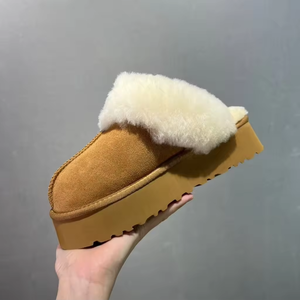 Zapatos de Mujer, Botines de Moda, Botas de Nieve Cálidas de Invierno con Forro de Felpa, Botas de Nieve Gruesas de Alta Calidad, Cómodas, con Cierre Deslizante, Zapatos Casuales para Exteriores - Product Image 5