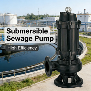 Pompe submersible pour eaux usées à grand débit avec couplage automatique pour l'évacuation des eaux usées industrielles et civiles - Product Image 1