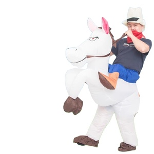 Costume de <span class=keywords><strong>Cowboy</strong></span> <span class=keywords><strong>Gonflable</strong></span> pour Adulte Halloween Cosplay Cheval Costume <span class=keywords><strong>Gonflable</strong></span> Gonfler Halloween - Product Image 4