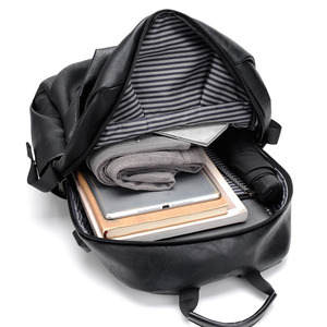 Mochila de PU Personalizada, Nueva, Moderna, con Puerto USB, para Negocios, Impermeable, para Exteriores, para Hombre - Product Image 4