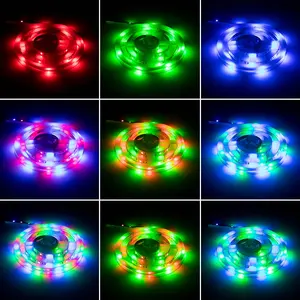 5V USB 2835 Tira LED Điều Khiển Từ Xa TV Đèn Nền Luces LED RGB LED Strip Lights Bộ Dụng Cụ