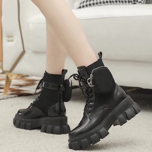 Winter British Gear Sole for Chunky Sole Comfortable Flats Ankle Women Boots Rubber Outsole - Product Image 6