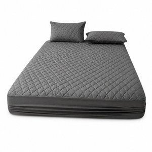 Protector de colchón acolchado impermeable, funda de colchón ajustable tamaño King, almacén en Polonia, stock en la UE, entrega RÁPIDA - Product Image 6