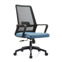 Échantillon gratuit de l'usine chaise de bureau ergonomique en maille avec cadre en métal, assise pivotante à mi-dossier pour le bureau et la salle de réunion chaise de bureau