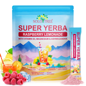 โซโลทรี ซุปเปอร์เยอร์บา <span class=keywords><strong>ผสม</strong></span>วิตามินดี3 แมกนีเซียม และอัชวาคานธา ชา Mate ชนิด<span class=keywords><strong>ผง</strong></span>สำเร็จรูป สารสกัดจากพืช ช่วยระบบย่อยอาหารและเพิ่มพลังงาน - Product Image 1