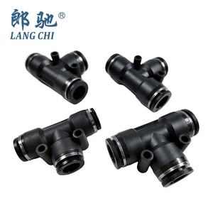 速い空気管コネクタOEMカスタムプラスチック空気圧ティーフィッティング - Product Image 2