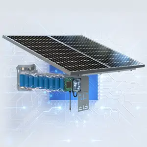 Tecdeft Schlussverkauf Outdoor DC 12 V Ausgang 60 W 60 A monokristallines Silizium-Solarpanel Energiesystem für Lautsprecher