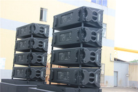 Enceintes professionnelles de sonorisation extérieures T.I Pro Audio Double 10'' étanches avec haut-parleur à aimant néodyme