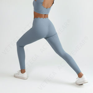 Leggings en nylon sans couture à taille haute pour femme Vetega Activewear Nube, couleur unie |   Vêtements de yoga haut de gamme, compressifs et respirants - Product Image 3