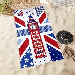 Serviette de plage Big Ben britannique, <span class=keywords><strong>Londres</strong></span>, Royaume-Uni, personnalisée, séchage rapide, en microfibre, pour salle de bain, accessoires de bain, salle de sport, hôtel, serviettes de douche - Product Image 2