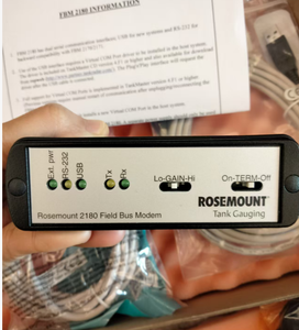 Nuevo Módem de Bus de Campo Rosemount 2180 con Interfaz TRL2, Interruptor de Terminación de Ganancia, Sistema de Radar de Nivel TankRadar Rex - Product Image 2