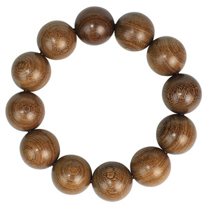 Golden Sandalwood <b>Bracelet</b> 20mm Hand Polished Men's Buddhist Beads Everyday Wear - Product Image 5