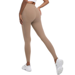 Legging de yoga taille haute sculptant le corps en Spandex, longueur cheville, pour fitness, avec effet ventre plat et rehaussement des fesses, ODM - Product Image 4