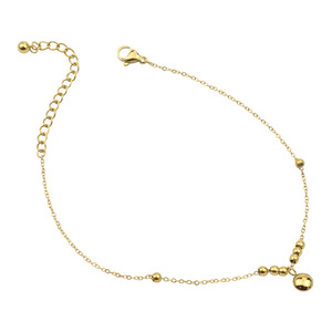 Nouvelle Chaîne de Cheville Unisexe Linfor en Acier Inoxydable Plaqué Or 14 carats – Bracelet de Cheville Tendance pour le Quotidien 2023 - Product Image 4