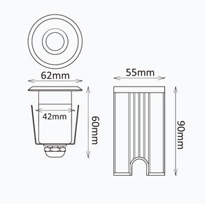 <span class=keywords><strong>Mini</strong></span> projecteur LED RGB submersible en acier inoxydable 1W/3W, étanche IP68, AC/DC 12V/24V, télécommande, pour <span class=keywords><strong>piscine</strong></span>, marches, spa, éclairage d'accentuation - Product Image 6
