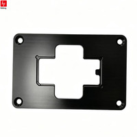 Plaque de montage en acier inoxydable/aluminium usinée CNC sur mesure pour brochage, support adaptateur de précision multi-trous