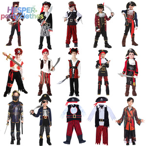 Costumes de pirate HESPER pour garçons, inspirés des personnages de la télévision et de l'anime, vêtements de jeu comprenant un costume, une robe, un pantalon, un haut, style fantaisie - Product Image 1