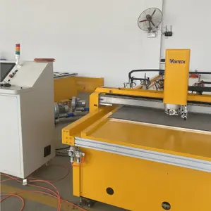 PIR köpük yalıtım hava kanallı pano sandviç PID levha kesme makinesi CNC otomatik masa