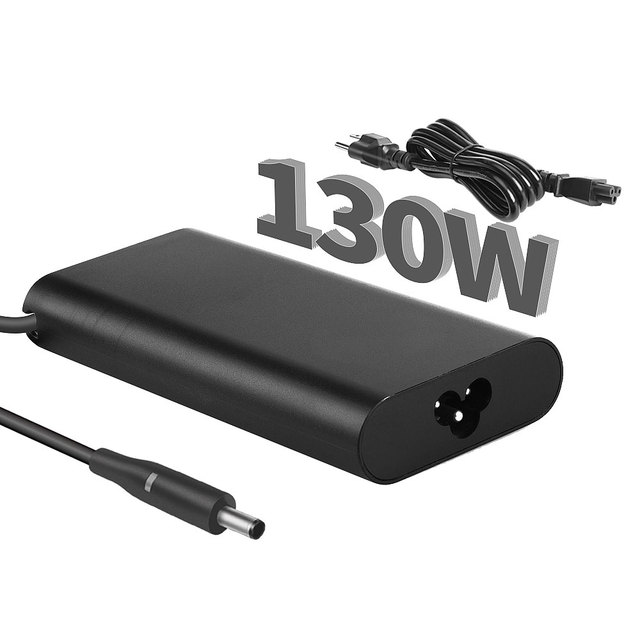 130W Laptop Charger USB C Slim AC Power Adapter for Xps 17 Precision 5550 T4V18 Power Supply Cord 19.5V 6.67A