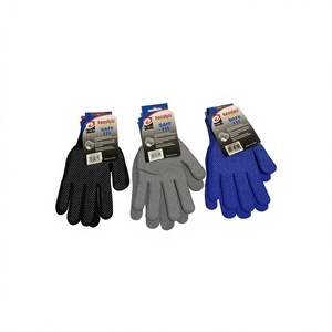 Gants en nylon à longueur de poignet avec points en caoutchouc pour la protection au travail, lot de 24 pièces, ajustement sûr, marque Mnj, Chine, Réf. 00311 - Product Image 1