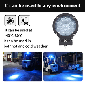 10-80V 27W Blue <b>Led</b> Work Light Safety Spotlight Truck Headlight 27w Blue <b>Led</b> Work Light for Forklifts - Product Image 4