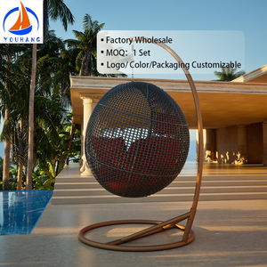 <span class=keywords><strong>Taburetes</strong></span> de Bar de ratán de aluminio Columpios de patio Silla Cestas tejidas de metal Colgante Niños Bambú Azul <span class=keywords><strong>Ratan</strong></span> Columpio - Product Image 5