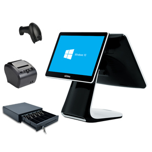 15.6 inch màn hình kép chất lượng cao Tất cả trong một màn hình cảm ứng POS hệ thống - Product Image 4