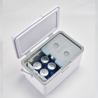 Glacière 9L pour 15 canettes, glacière portable en plastique rigide pour le camping en plein air, cadeau promotionnel d'entreprise, glacière avec logo personnalisé