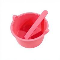 Bol en silicone pliable créatif antiadhésif résistant à la chaleur de 400 ml pour chauffe-cire transfrontalier, idéal pour les salons de beauté