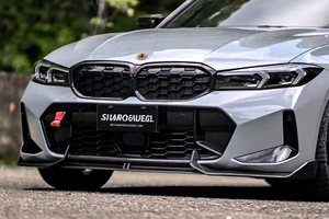 Prix de gros Lame avant en fibre de carbone pour <span class=keywords><strong>BMW</strong></span> Série 3 G20 G28 LCI <span class=keywords><strong>2022</strong></span>+ Splitter 3 pièces Lame de pare-chocs de voiture Kits carrosserie Facelift - Product Image 2