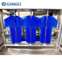 Machine de brossage de bouteilles 300 BPH 18,9 L à positionnement précis amélioré pour les lignes de production d'eau potable
