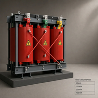 Transformateur de puissance triphasé à sec SCB13, entrée 6,6 kV, sortie 400 V, 50 Hz/60 Hz, bobine à trois couches