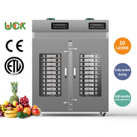 Déshydrateur alimentaire professionnel en acier inoxydable de haute capacité, motorisé 3000W, avec minuterie 24h, pour légumes, champignons, fruits et raisins