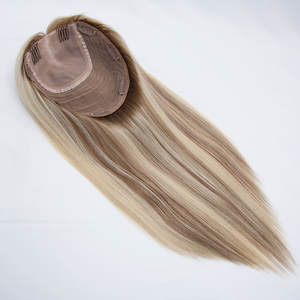 Накладка TopElles Custom Weft Back <span class=keywords><strong>Lace</strong></span> Closure Balayage Brown 18 дюймов с гребнями, двойной плотности, из европейских волос Remy для женщин - Product Image 4