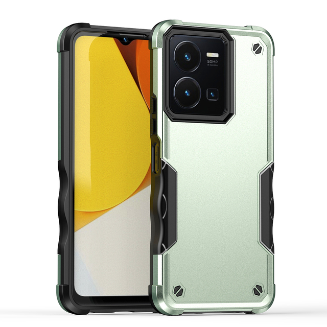 Tpu Shockproof Armor Case Full Protection Silicone Phone Case Cover Dual Layer for Vivo Y35/Y22S