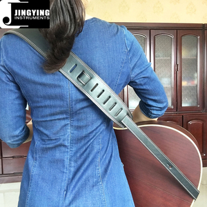 2025 jingying sợi nhỏ da + da lộn đôi dòng đàn guitar dây đeo cá nhân cụ vành đai nhạc cụ phụ kiện - Product Image 6