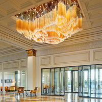 Offre Spéciale commercial espace club house salle de banquet hôtel plafonnier led lustre en cristal