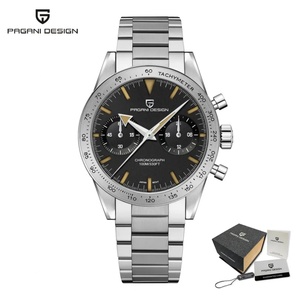 Montres à quartz PAGANI DESIGN PD 1766, 40 mm, acier inoxydable, étanches, pour homme, verre saphir VK64 AR, montre-bracelet homme - Product Image 3