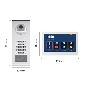 Supporto Tuya App Wifi visive citofono campanello 7 pollici 10 pulsante intelligente Video campanello citofono sistema di sicurezza intelligente - Product Image 2