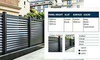 Panneaux de clôture en aluminium à assembler soi-même, revêtement poudré noir, pour jardin et bordure de piscine – Approvisionnement direct usine