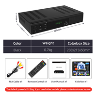 Logo Oem fabriqué en Chine Combo de service Dvb T2 s2 Combo Gx6605s Chip hd Dvb-s2 Set Top Box Double Tuner Digital Satellite s2 Receiver