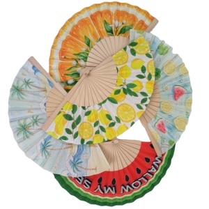 Éventail pliable artisanal d'été 2026, 23 cm, en bois, avec corde, pour la danse, les fêtes, les souvenirs et la promotion d'événements (vente en gros) - Product Image 6