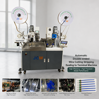 Machine de sertissage automatique à double tête JCW-CST17B pour bornes de câbles, équipement de fabrication de câbles avec insertion de fiches étanches